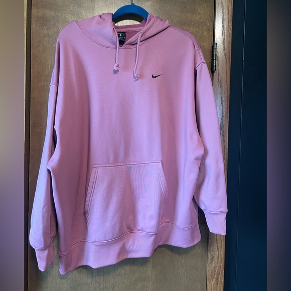 Nike Tops - Nike Dri-FIT Pink Fleece Hoodie